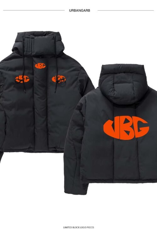 block logo puffer jacket